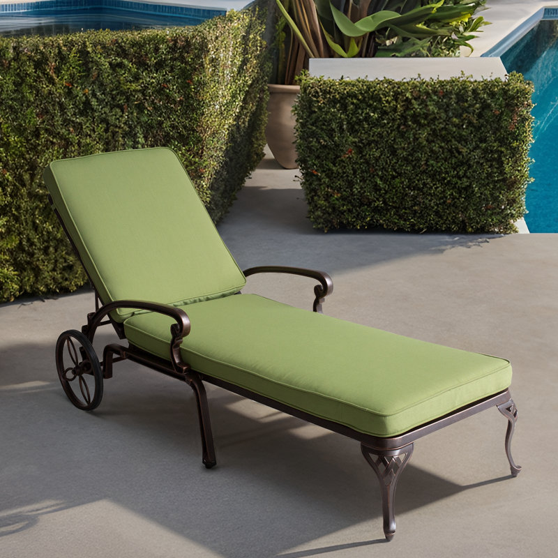 Chaise longue inclinable 60 po Bedwell, Vert