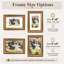 Cadre photo rétro 6 x 9 avec passe-partout 4 x 6, élégant cadre rétro 6 x 9 pour affichage mural ou de table, paquet de 4-66658743