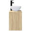 Single Bathroom Vanity with Ceramic Basin-264747382