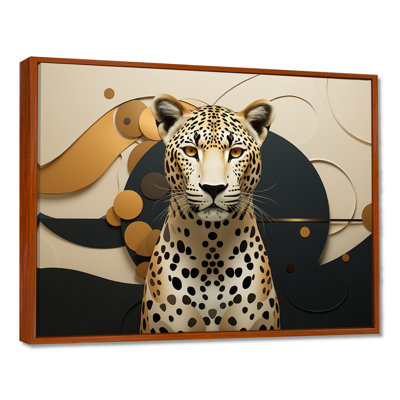 Leopard Elegance Geometric - Leopard Wall Art