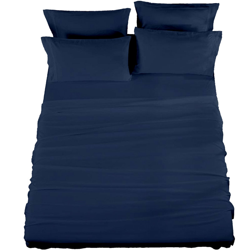 Polo World Network Microfiber Sheet Set, Gray, King Sheet Set with 2 Fitted Sheets 4 Pillowcases