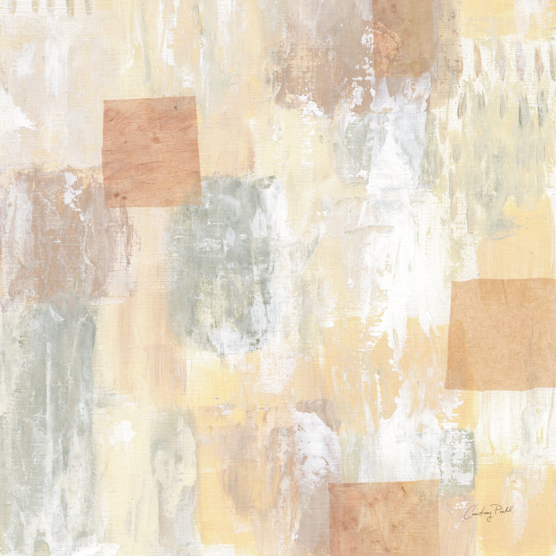 «Afprès I» par Courtney Prahl, peinture, H 12 po x l 12 po, Toile tendue