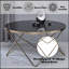 Table basse en verre noir