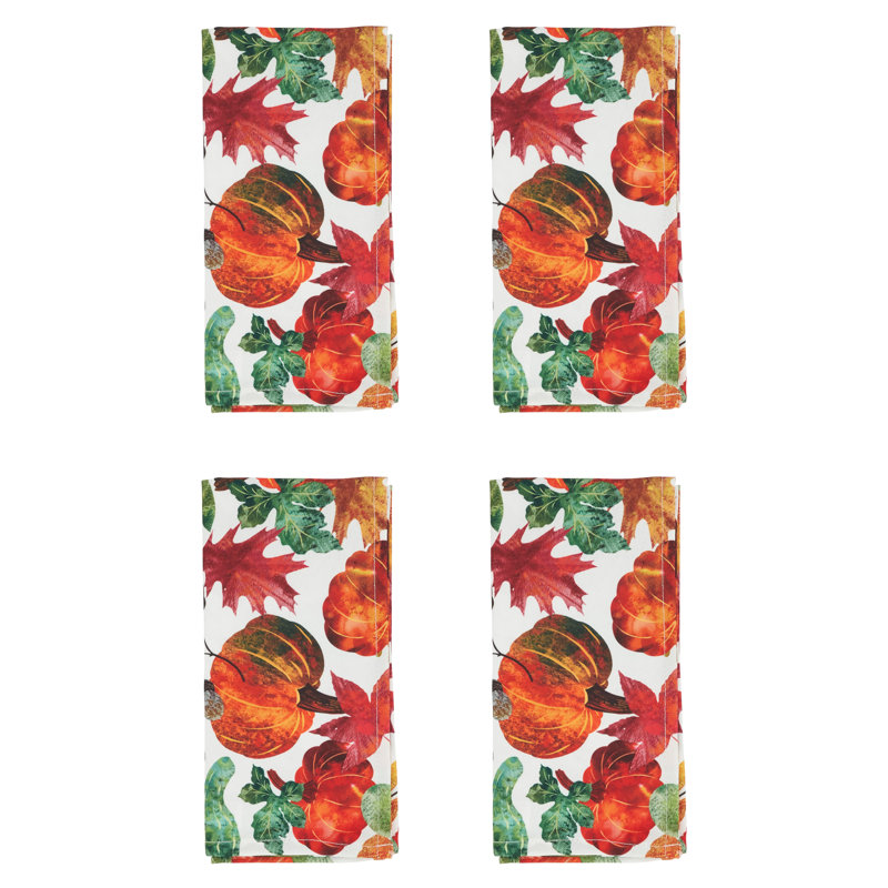 Folium Collection Polyester No Pattern Rectangle Napkin