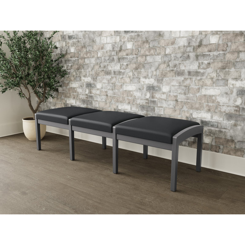 Banc en bois 3 places Lenox, Étain, Modena graphite