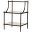 Peninsula Metal & Glass Side Table-580586924