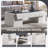 48''W Coffee Table with Storage Drawer, Square Wood Coffee Table for Living Room-1457484092