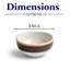 Bol non empilable en porcelaine de qualité supérieure TWISTER-MOKKA-1856229354