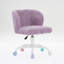 Chaise pivotante à hauteur réglable, base en métal avec roues colorées-857863484