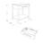 Denzel 1 - Drawer Wooden 22" Nightstand in Black