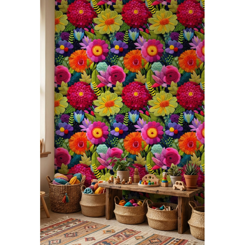 Papier peint floral