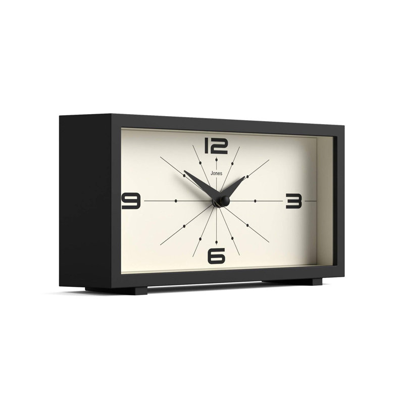 Quartz movement / Crystal Tabletop Clock, Black