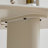 White Round Sintered Stone Solid Wood Dining table-1733825752