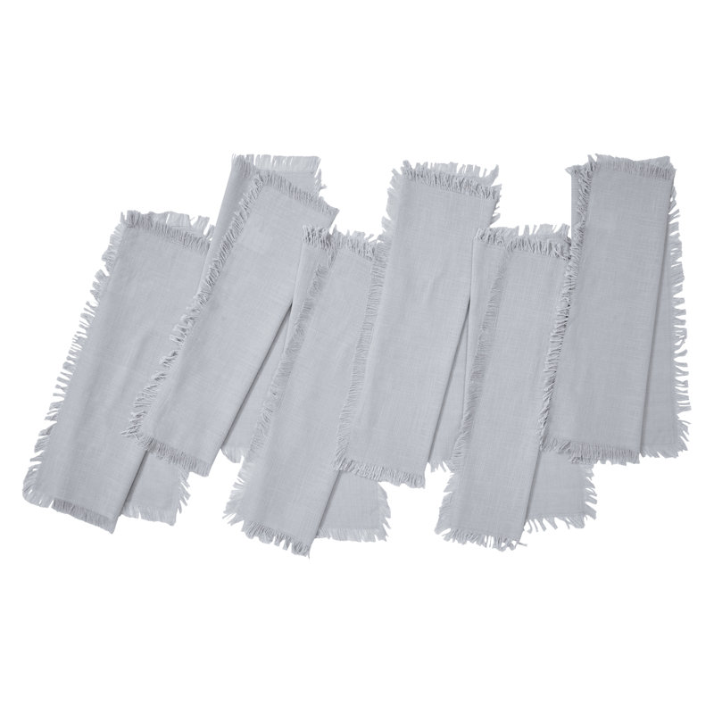 100% Cotton Solid Colour Varied Napkin, Grey