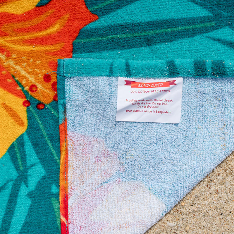 Serviette de plage 100% coton