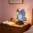 Tiffany Blue Fairy Butterfly Nightstand Table Lamps