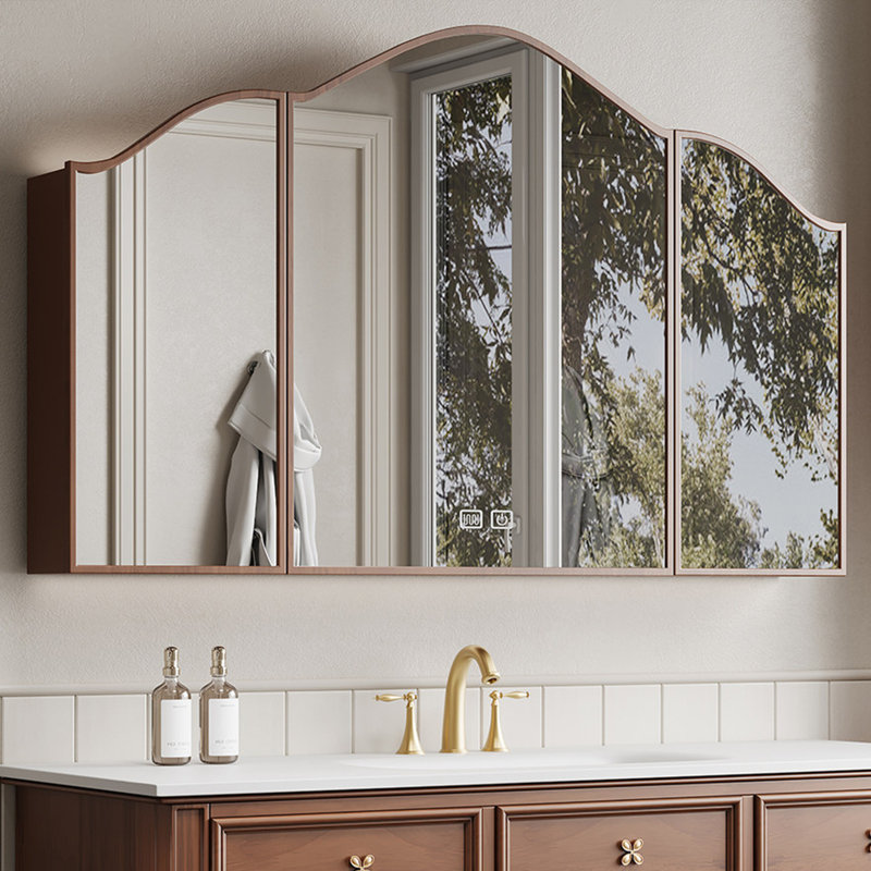 Armoire de salle de bain américaine, Brown, H 32,3 po x l 51,2 po x P 21,7 po
