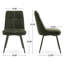 Chaises de salle à manger rembourrées modernes en tissu de chenille avec structure en métal de couleur assortie pour la salle à manger-1120718-32515467