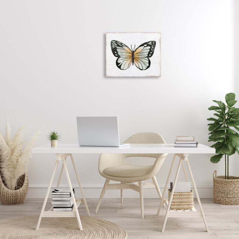 «Monarch Butterfly Visage», art mural par Janet Tava, H 16 po x l 20 po