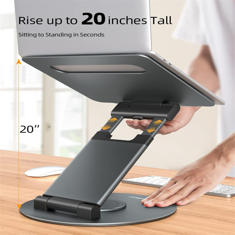 Metal Monitor Stand, Grey