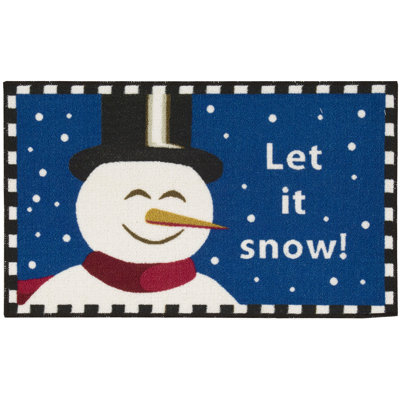 Tapis « let it snow blue area »