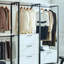 Garde-robe autoportante en bois - blanc, structure en métal, rangement profond, dans des conditions difficiles, tiroirs supplémentaires blancs E0 Board, eau, 2 fois plus épais