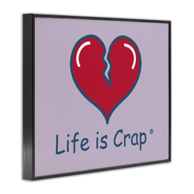 «Life Is Crap Heart Break», estampe numérique par LIC