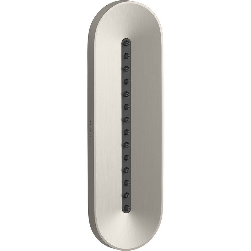 Statement Oblong Vichy 1.75 Gpm Body Spray, Vibrant Brushed Nickel