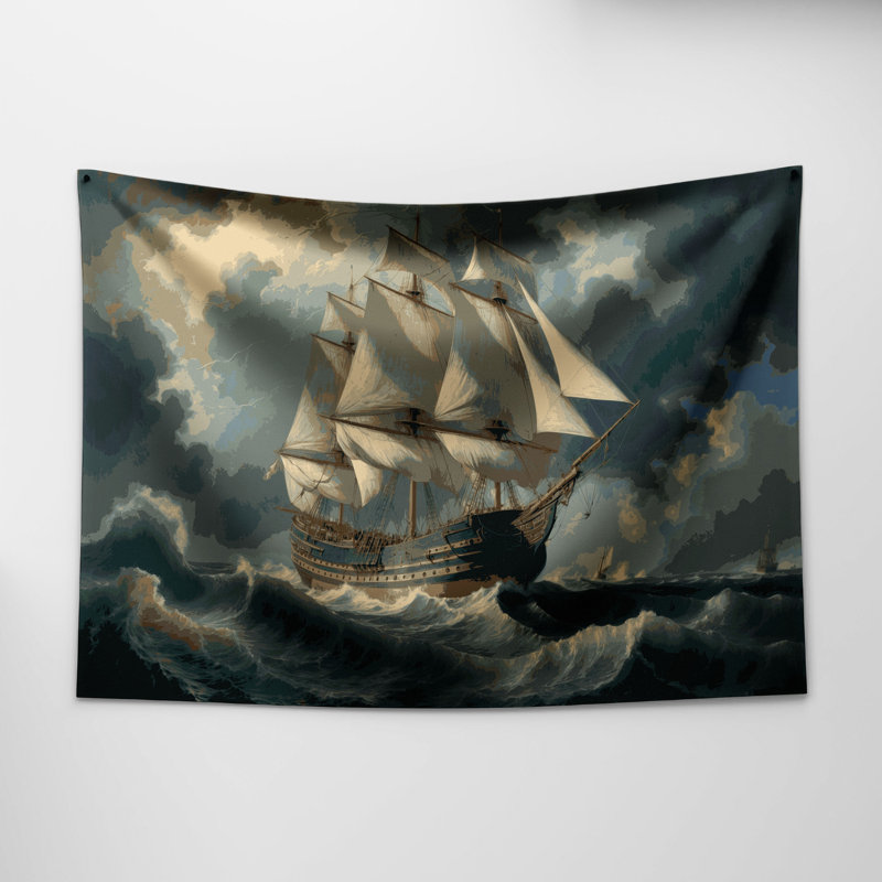 Tapisserie murale nautique, 26 po x 36 po