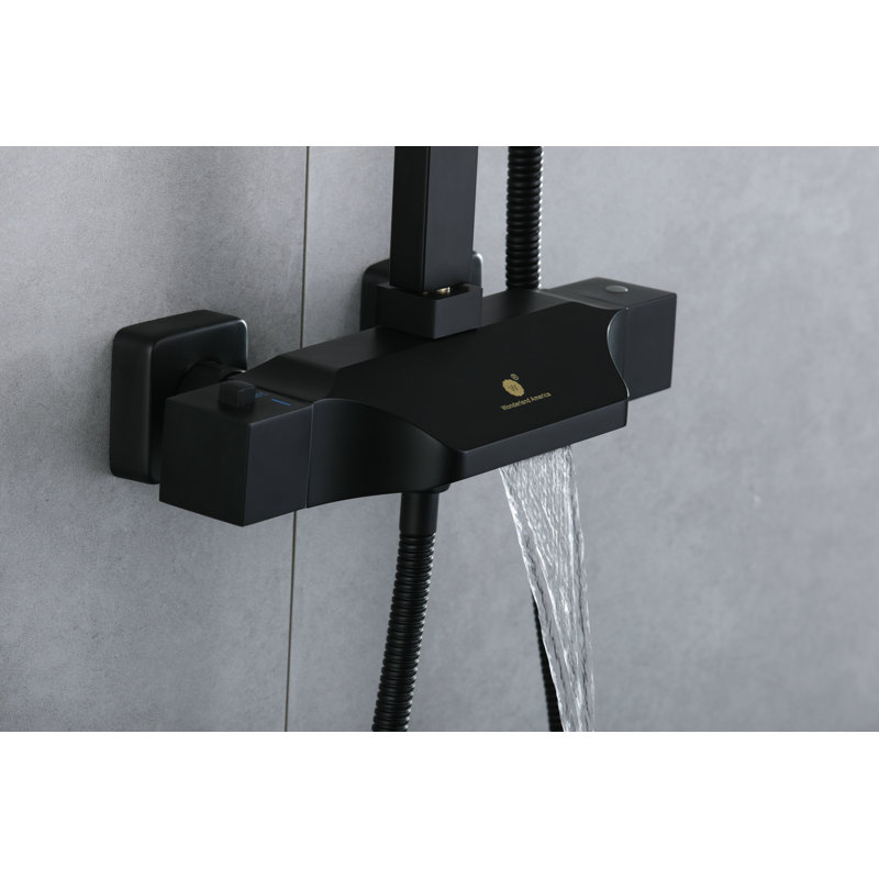 All-In-One Kit with Rough in-Valve, Matte Black