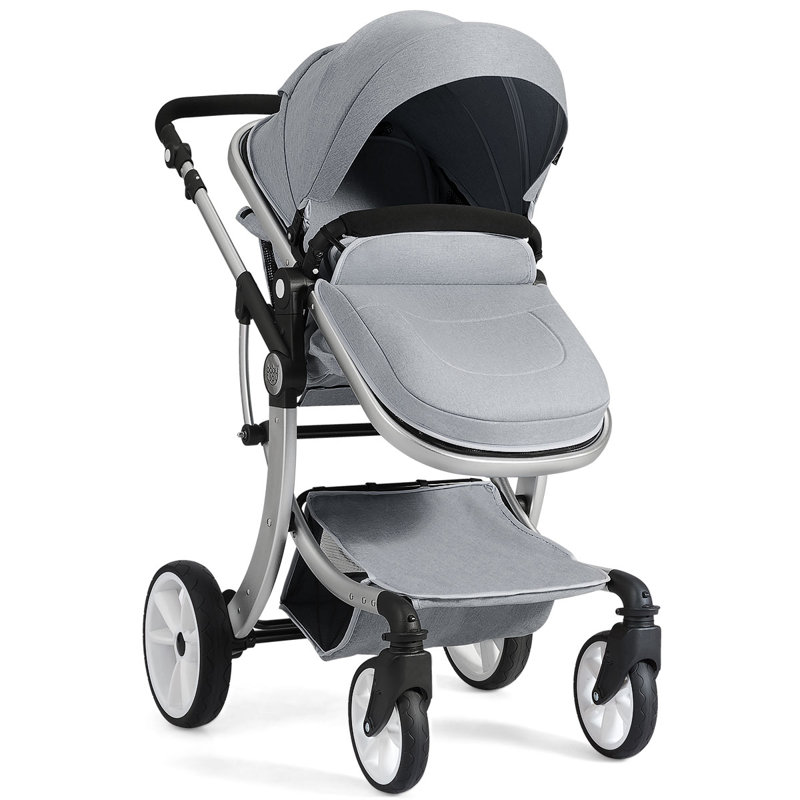 Foldable Pet Stroller, Grey