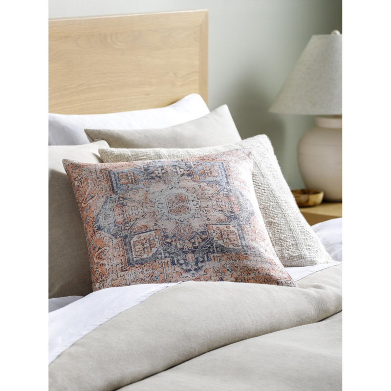 Emily Jean Accent Throw Pillow Cover, Polyester, 22"H x 22"W