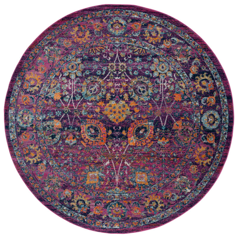 Peru Performance Oriental Rug, Round 6'7"