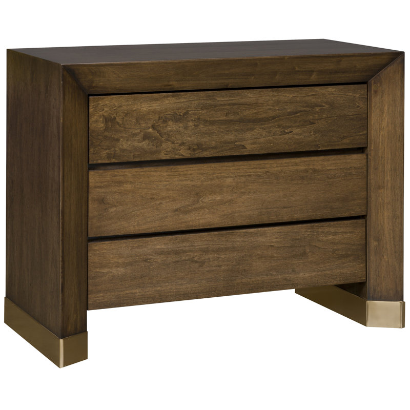 Dunecrest 3 - Drawer Solid Wood Nightstand