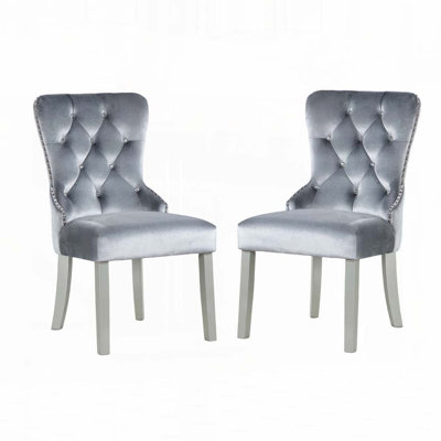 Chaises de salle à manger rembourrées Flannelette