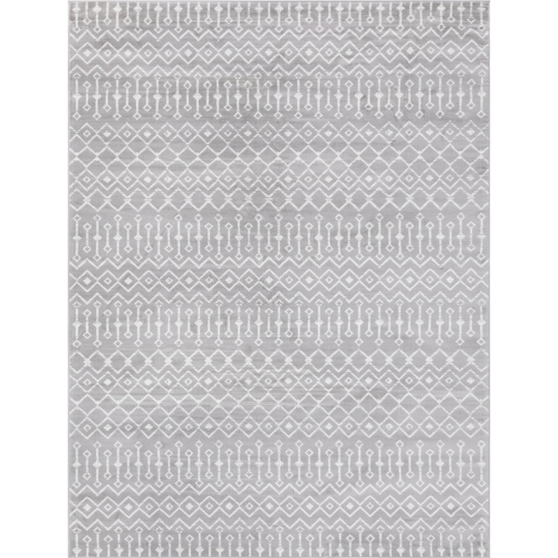 Tapis à treillis marocain World Menagerie, Rectangle 10 pi x 13 pi 1 po