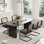 Rectangular Double Pedestal Dining Table Set