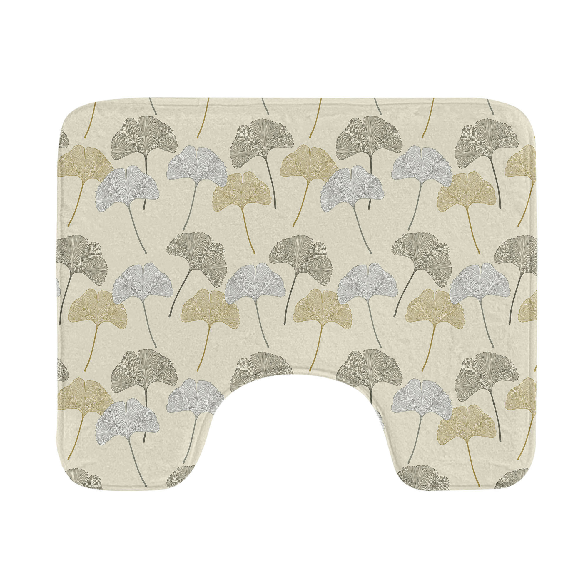 Ophelia & Co. Gingko Toilet Mat U-Shape Bathroom Rug 20