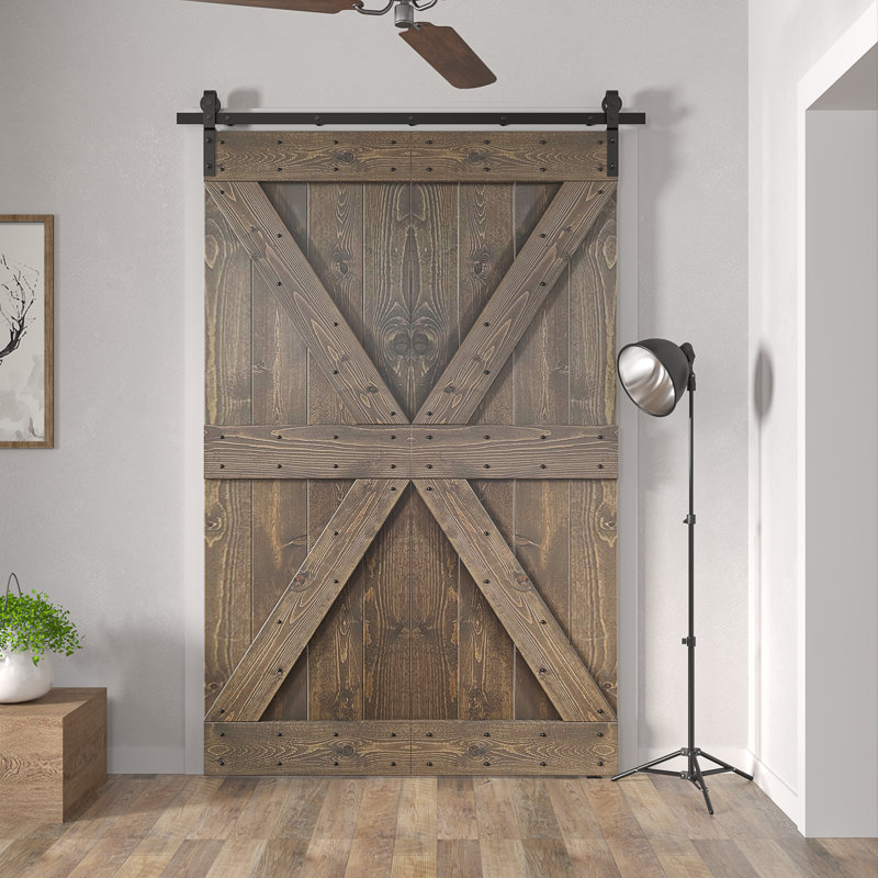 48'' x 84'' Solid Wood Panelled Painted Bi-Fold Door