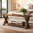 43.3" W Solid Wood Storage Bench