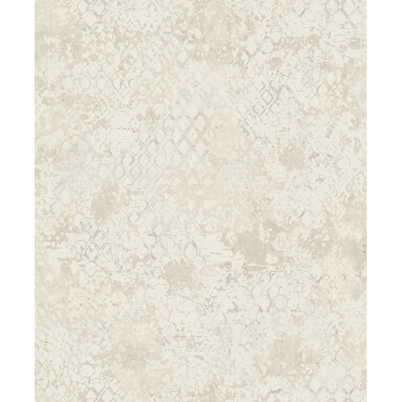 Beshir 33' L x 21" W Wallpaper Roll, Pearl