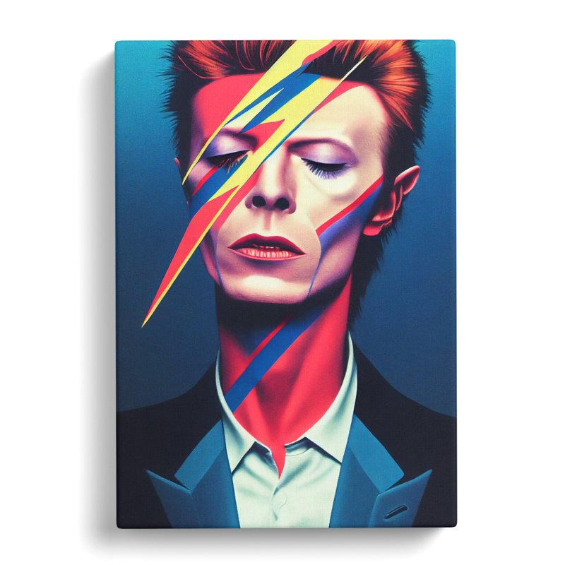 David Bowie Portrait Vol.3 - Wrapped Canvas, 76cm H x 50cm W x 3cm D