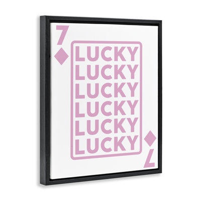 «Lucky Seven Of Diamonds», art mural encadré par Angela Nickeas
