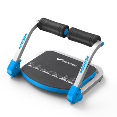 MERACH Ab Machine, 330 lb Capacity, 3 Resistance Levels with Auto-Rebound for Home Gym