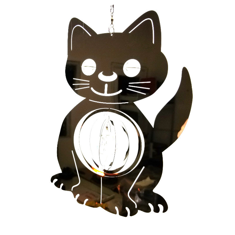 Jared Cat UV Resistant Metal Garden Statue