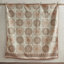 Literie très grand / très grand de couleur orange, médaillons floraux, coussins brodés, 3 taies décoratives et 2 coussins 6 pièces, courtepointe réversible orange