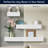  Vintage White Ornate Trim 3-Piece Floating Wall Shelf Set