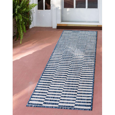 Outdoor Glimmer Area Rug Deep Sea Color