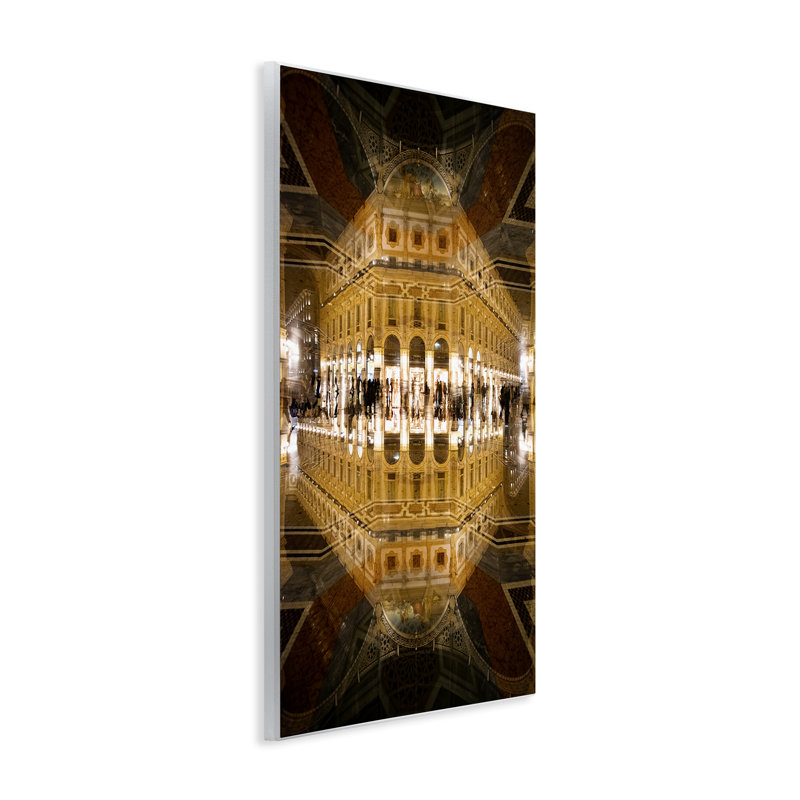 Miroir illuminé, plaque murale, par Robin Vandenabeele, H 15 po x l 10 po