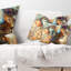 Collage d'une femme indienne avec coussin lion-29875515-89812690